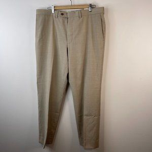 Stonehouse Men Beige Wool Blend Hunter Dress Pants Size 38R